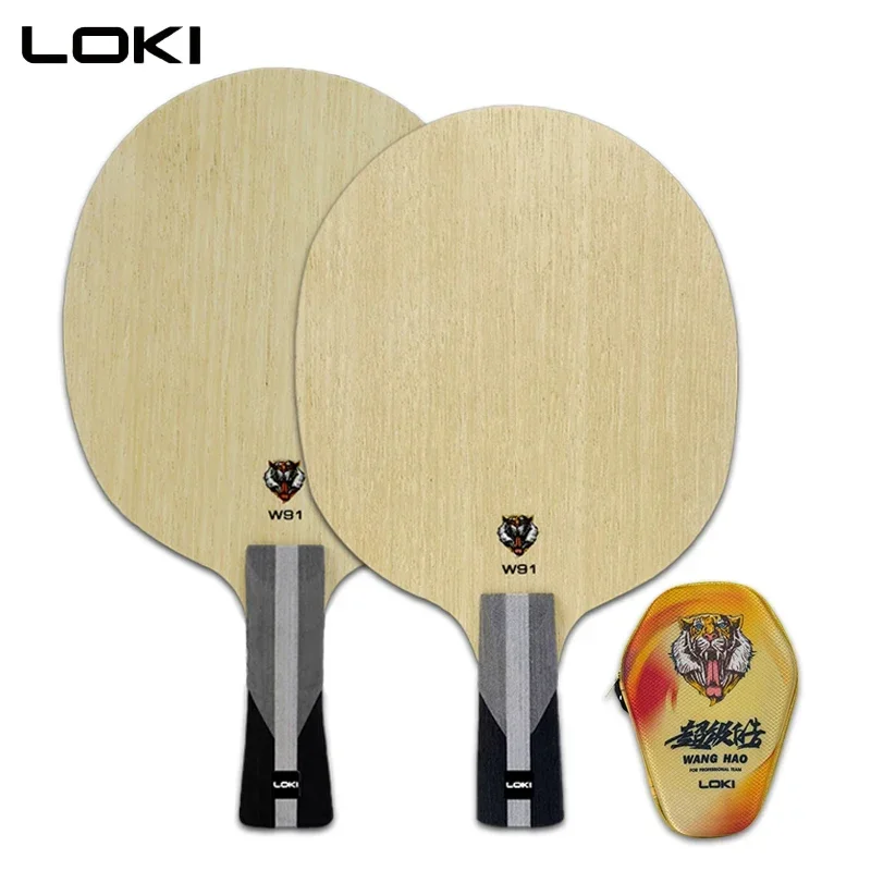 2024 LOKI W91 Table Tennis Racket Blade 7-Layer Pure Wood Super Hao Ping Pong Paddle for Professional Team Fast Attack with Loop