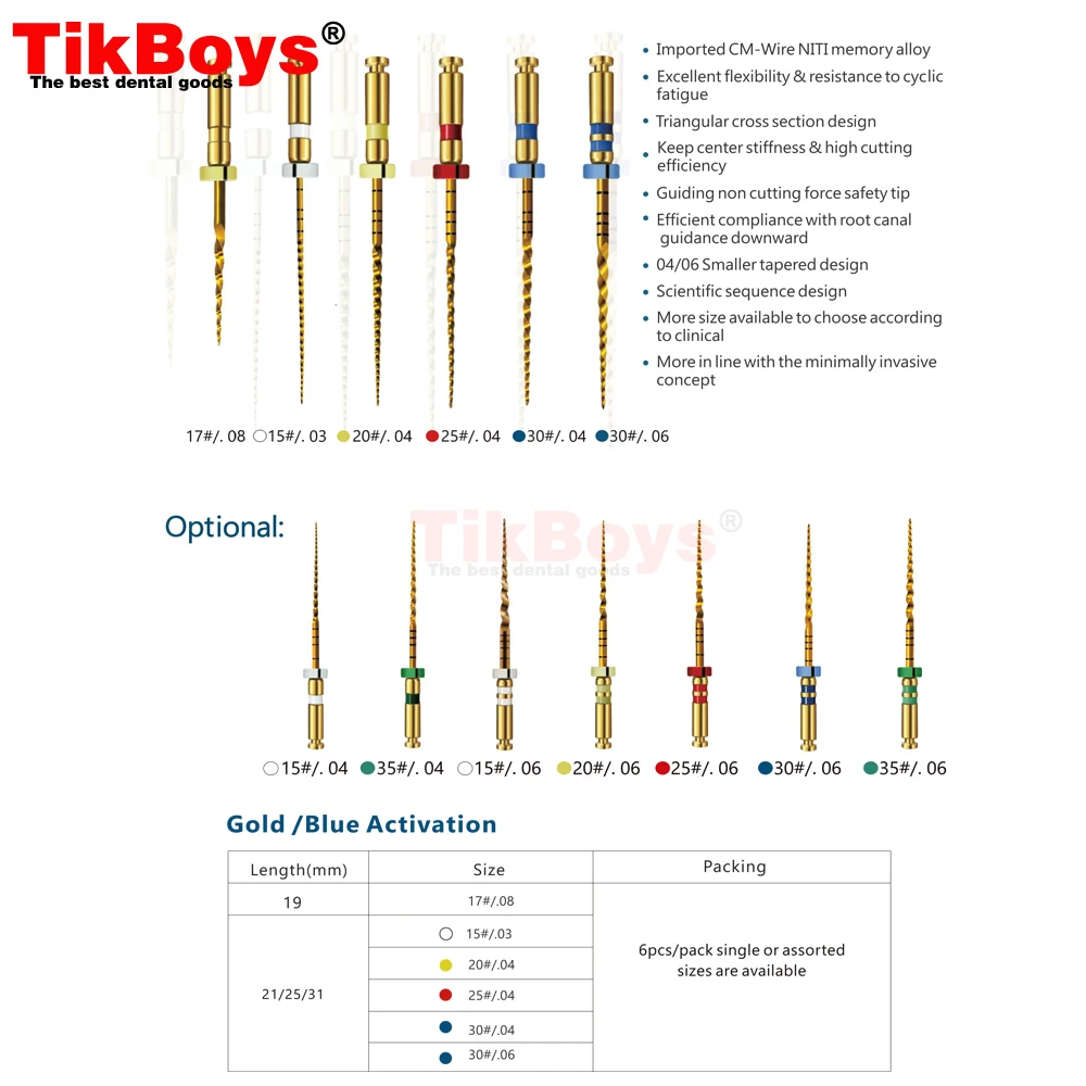 1 scatola 25mm File per canale radicolare File endodontici File di Nitinol lime rotanti dentali strumenti orali materiali dentali pieghevoli super