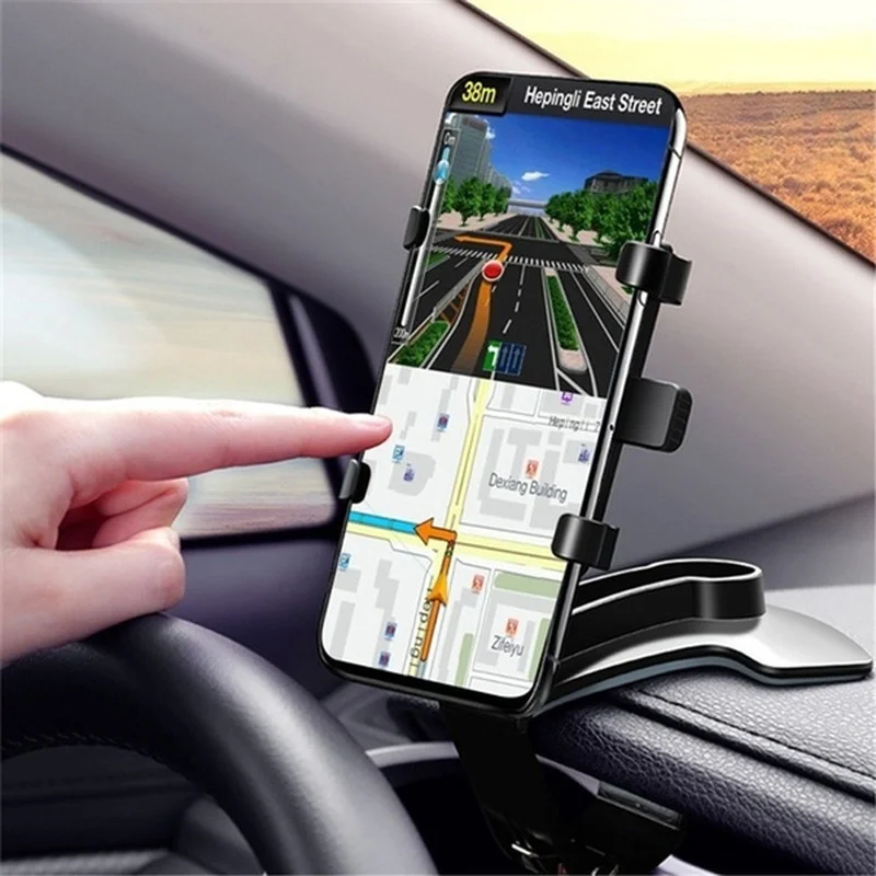 360° Rotation Car Phone Holder Multipurpose Car Phone Mount Cell Phone Clip Mount Stand Suitable for 4 To 7 Inch Smartphones