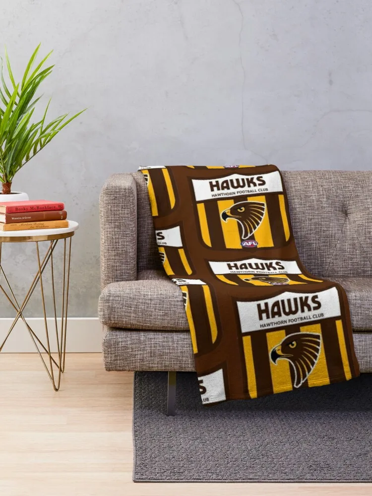 Hawks Hawthorn Club Throw Blanket Extra Large Throw Blanket