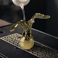 Small Eagle Statue Animal Sculpture Decorative Collection Artwork Ornament Figurine for Bookshelf Studio Table Bar Tea Room