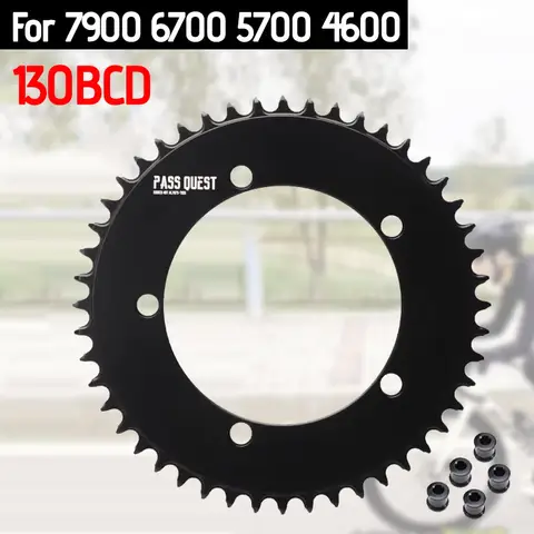 Corona Bcd 130 velocidades 5 agujeros para Shimano Dura Ace 7900 7800 Ultegra 6700 105 5700 Tiagra 4600 plato Aero ancho estrecho 50t 52t