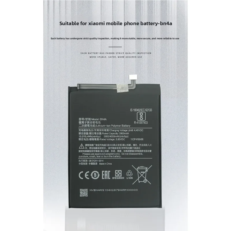 BN4A for MIUI Xiaomi Redmi Note 7Pro/Note 7 Phone Battery High Quality High Capacity Replacement Bateria Grade A Cell with Tools view 6