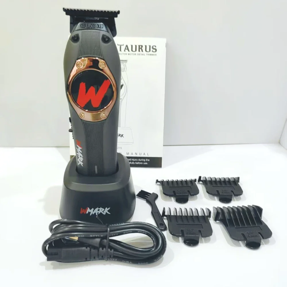 NEW Hair Trimmer WMARK NG-9215 High Speed Professional Hair Clipper, Vector Motor Detail Trimmer, T-style DLC Blade