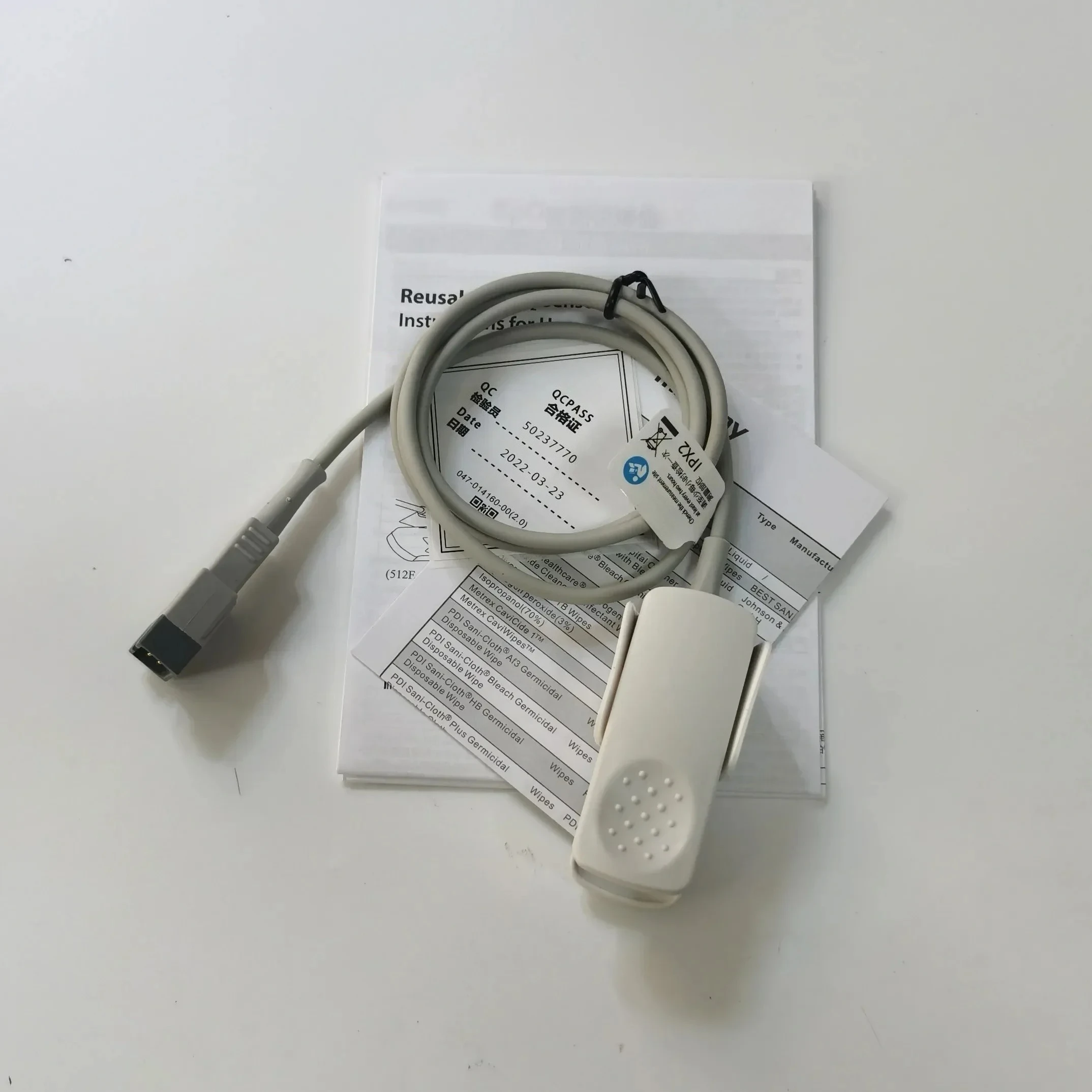 1pcs Original 512F Blo-od Oxy-gen Probe Monitor Pulse Oxyg-en Saturation Finger Clip Blo-od Oxygen