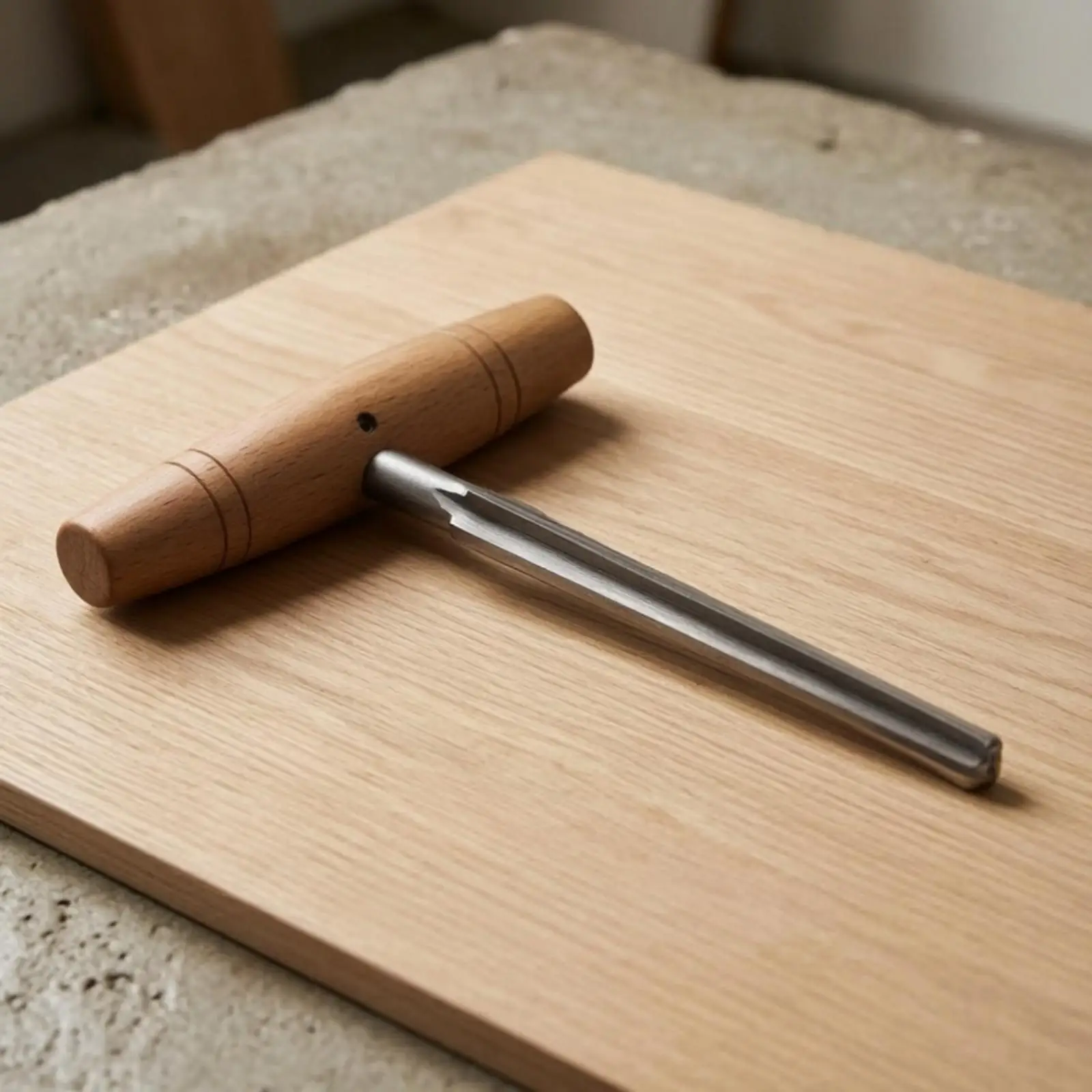 Guitar Luthier Tool Violin Fret File Metal Shaft Wood Handle for Fretboard Setup Repair and Bench Work
