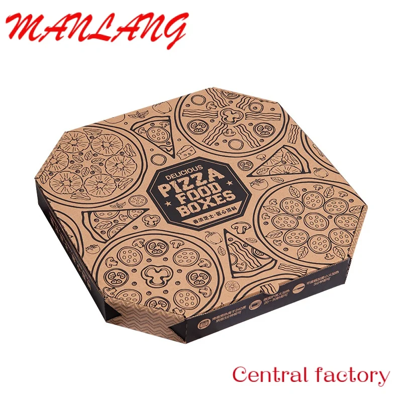 Custom  12 ich pizza box eco friendly box package food grade biodegradable box