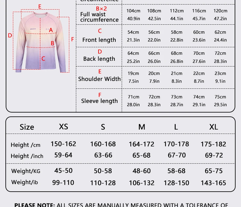 MKEW Damen-Langarm-Mountainbike-Sweatshirt, Sommer-Schnelltrocknendes Downhill-Radtrikot/Laufshirt, T-Shirt für den täglichen Arbeitsweg – Detail 23