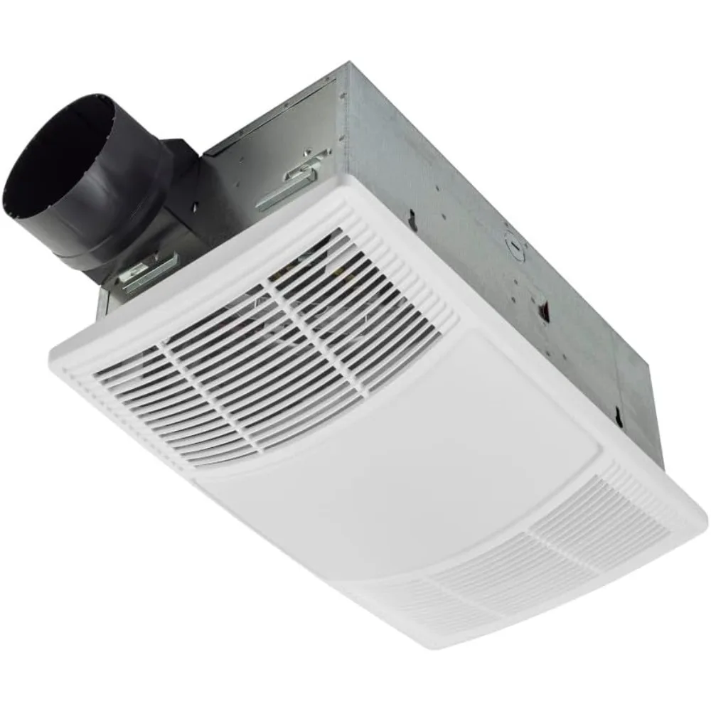 الأدوات وتحسين المنزل BHFLED80 PowerHeat مروحة عادم الحمام والسخان ومجموعة إضاءة LED، 80 CFM