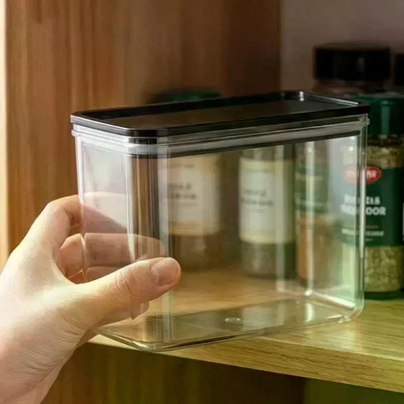 Coffee Bean Storage Jar Sealed With Lid Minimalist Food Container Clear Dry Goods Moisture-Proof Fresh-Keeping Jar
