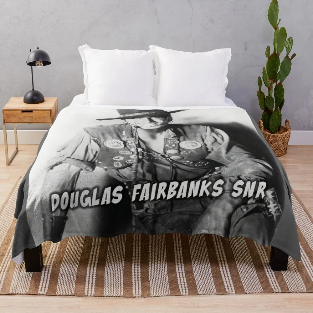 

Douglas Fairbanks Snr Throw Blanket Giant Sofa Soft Plush Plaid for babies Thermals For Travel Blankets