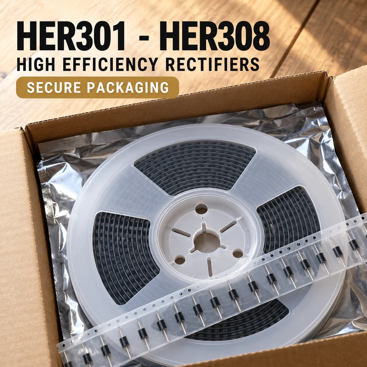 Factory Direct Supply: Genuine HER301 HER302 HER303 HER304 HER305 HER306 HER307 HER308 Rectifier Diodes