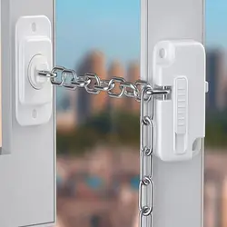 Adjustable Window Kid Security Lock Self Adhesive No Drilling Window Restrictor