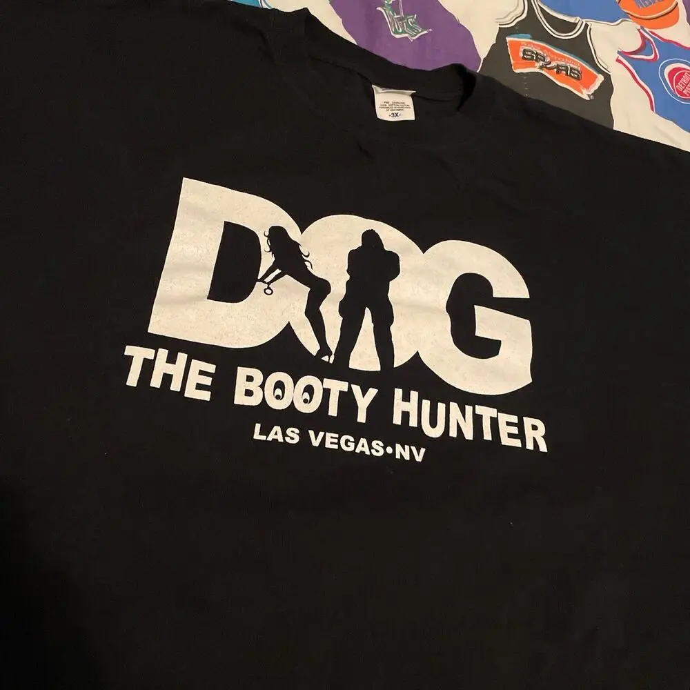 Y2K The Booty Hunter DOG Sex Hooker Stripper Hooker Las Vegas Tee