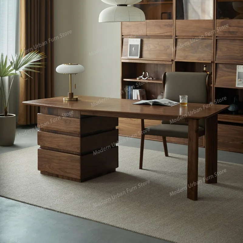 Design Minimalist Office Desk Aesthetic Organizers Bedroom Wooden Office Desk Computer Executive Mesa Ordenador Home Furniture