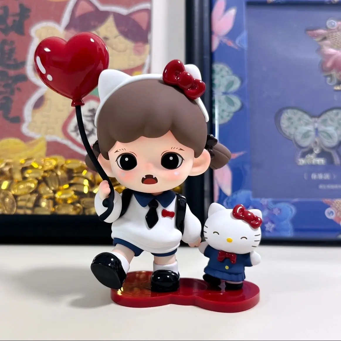 Offre spéciale mignon monstre Macaron série boîte aveugle en peluche jouet porte-clés vinyle pendentif poupée mystérieux aveugle sac cadeau 1:1