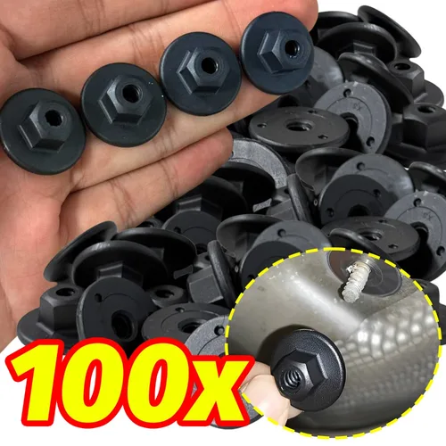 Clip de retención para guardabarros de coche, sujetador para BMW X3 X5 X6, tuerca de montaje en chasis, ojal, piezas de repuesto de carrocería de plástico negro