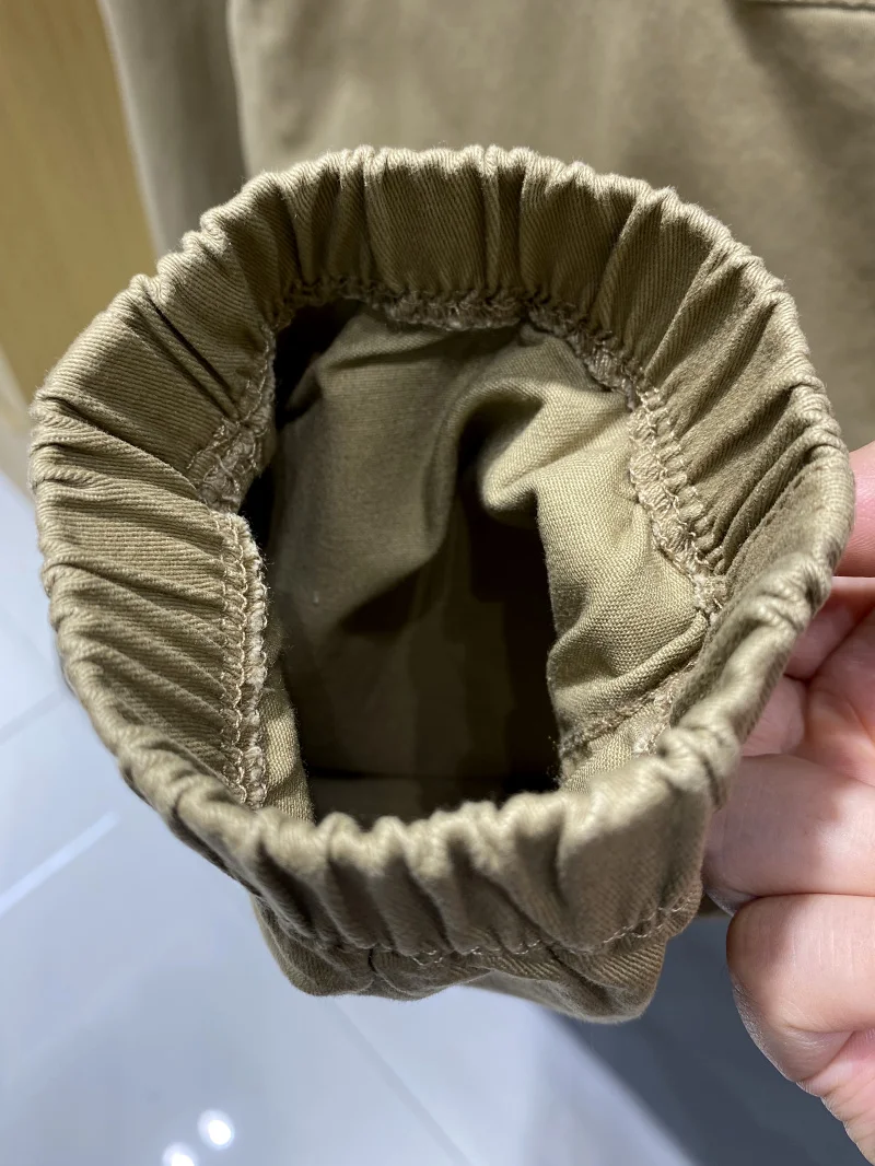 

Comfortable Vintage Men's Casual Pants Autumn New Arrival Cuffed Sports Leisure Trousers Multi-ket 3D Line