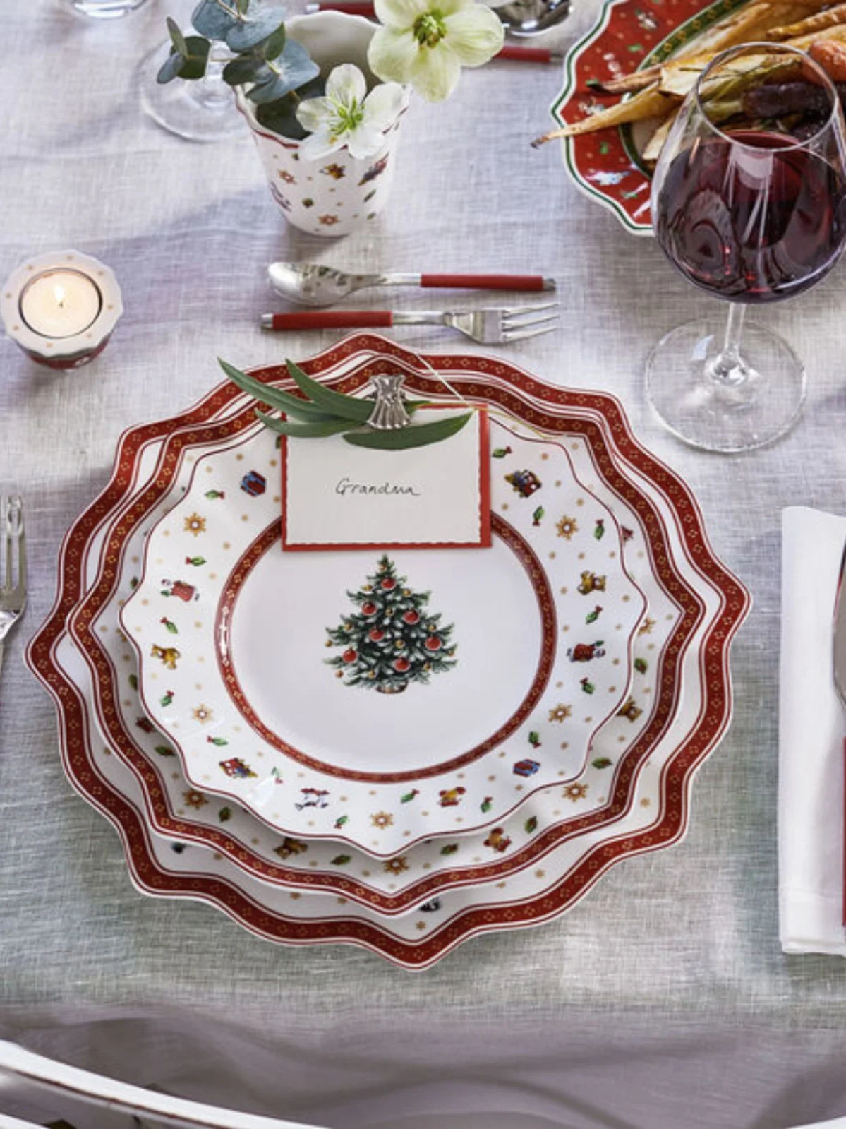 

Joyful Cisas Series Dinnerware Set Nordic Sle Hard Porcelain Salad Plate Bowl Cup Cartoon Animation Pattern