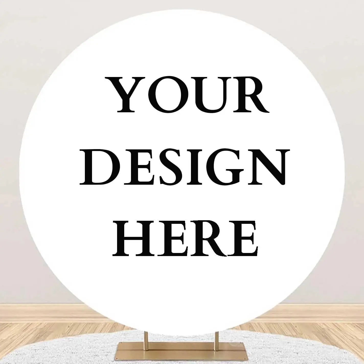 خلفية صورة قابلة للتخصيص لعيد الميلاد ، قرش مستدير ، شعار التصميم الخاص بك