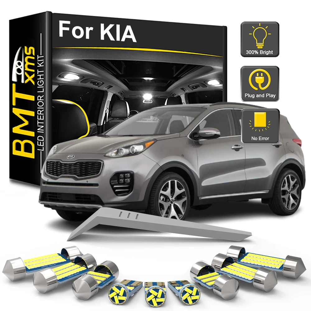 Bmtxms Canbus For Kia Sportage Sorento Ceed Xceed Rio Cerato Picanto Niro Seltos Stonic Car Led Interior Light Bulb Kit Lamp