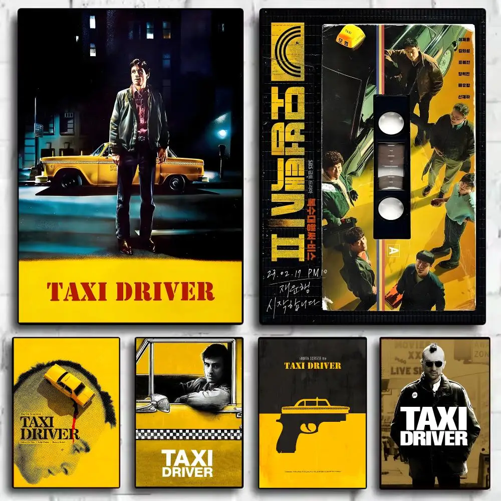 Classic Movies T-Taxi D-Driver Poster Decorative Wall Sticker Mural Photo Print for Bedroom Living Room Hallway Home Decor Gift