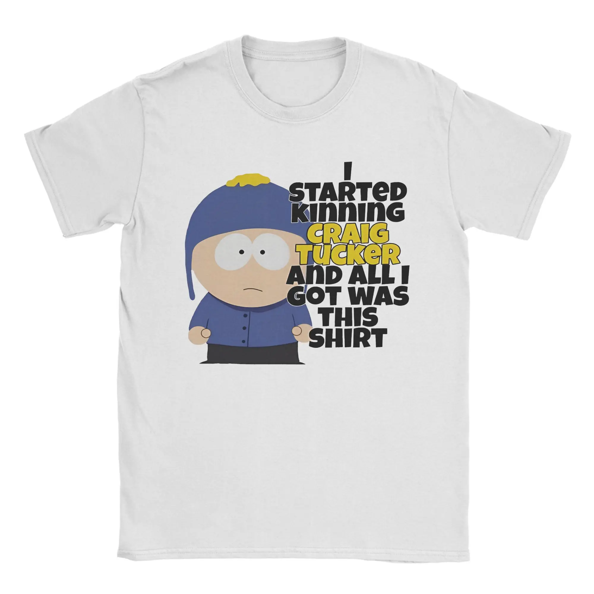 Men Women Souths Parks Craig Tucker Kin T Shirt  100% Cotton Clothes Funny Short Sleeve Round Collar Tees Birthday Gift T-Shirt