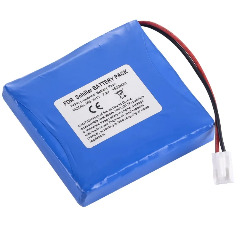 High Quality Replacement Battery 7.4V 4800mAh for Schiller Cardiovit AT102+,MS-2015,MS-2018,MS-2010,MS-2007,MS-2010,AT-102