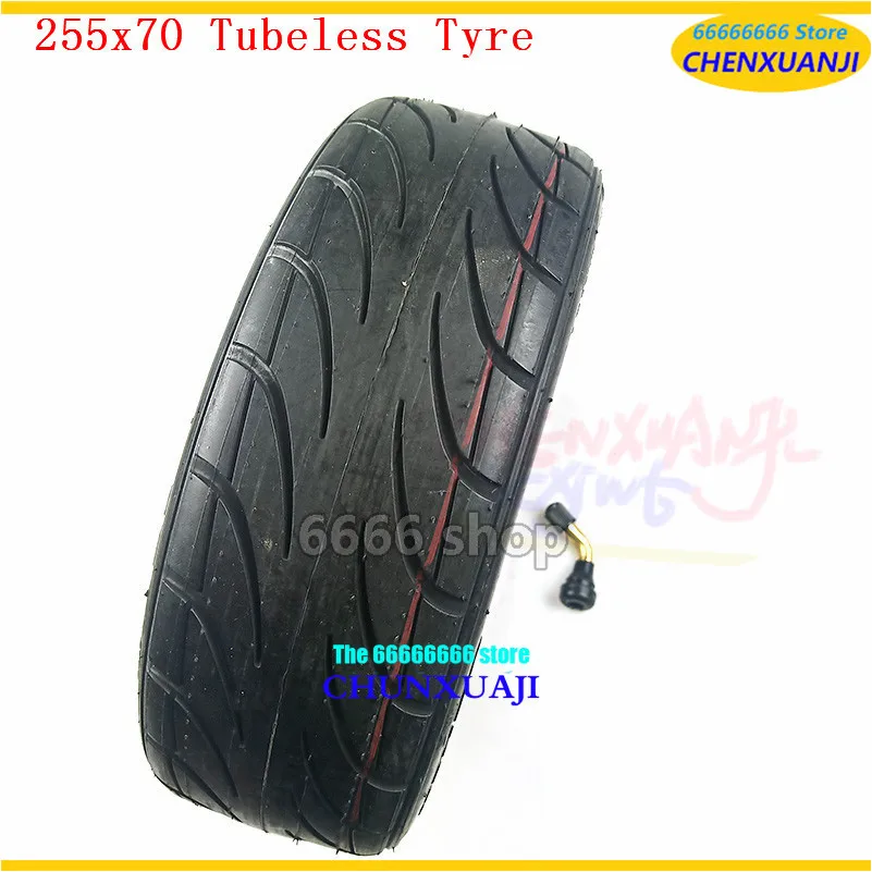 High-quality 255x70 Tubeless Tyre for Electric Scooter Balancing Car 10 Inch 255*70  Durable Vacuum Tire