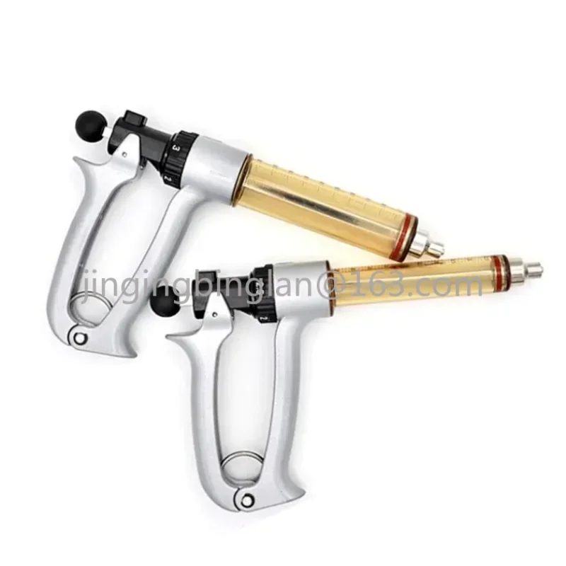 Animal Revolver Syringe, Automatic Veterinary Syringe, Glass Syringe for Injections, 25ml, 50ml