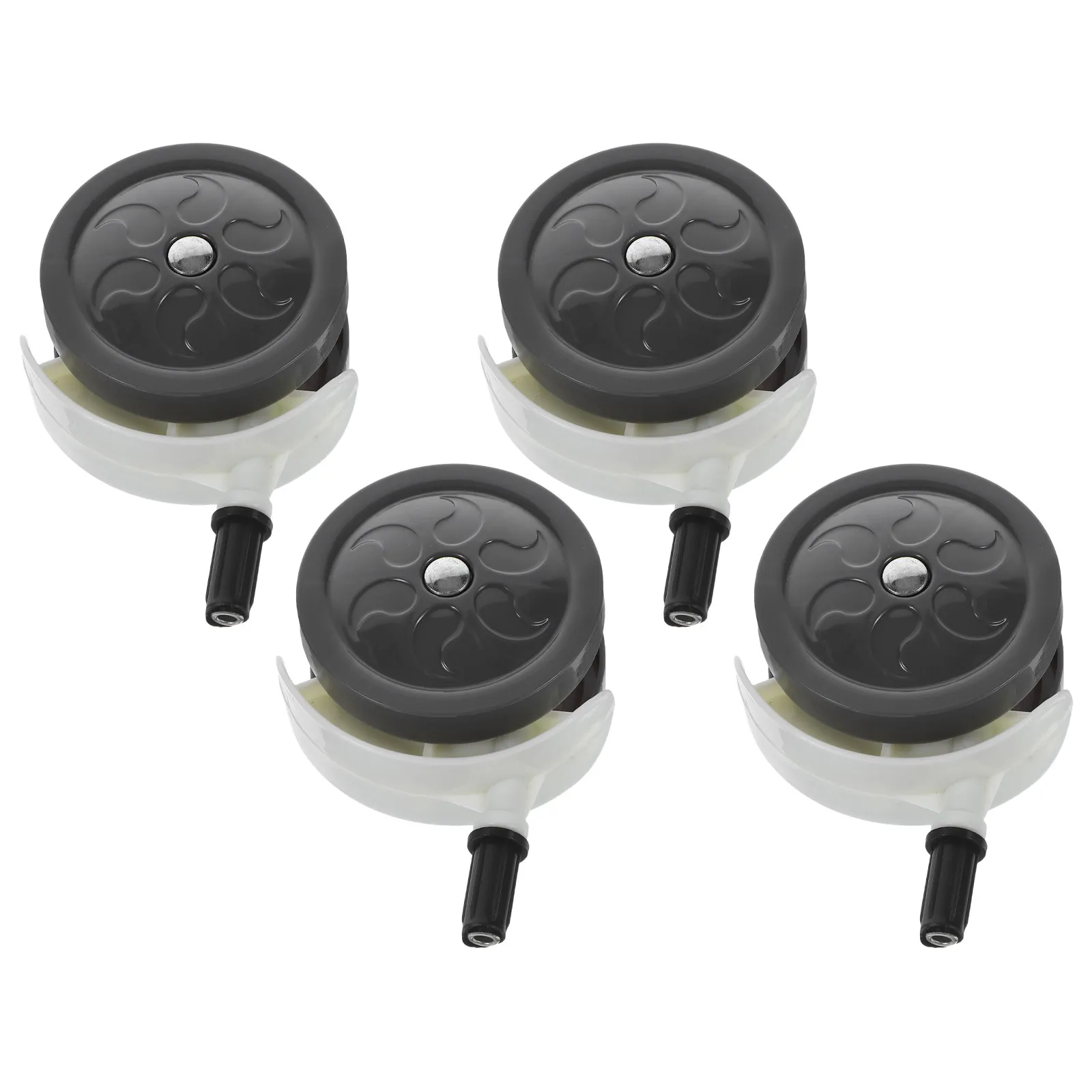 4Pcs Universal Walker Wheels Replacement Silent No Noise Plastic Casters for Baby Strollers Pushchairs and Carriages Tool-Free