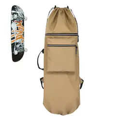 Skateboard Storage Bag Portable Carry Backpack For Skateboards Drawstring Design Shoulder Bag For Outdoor Activities School