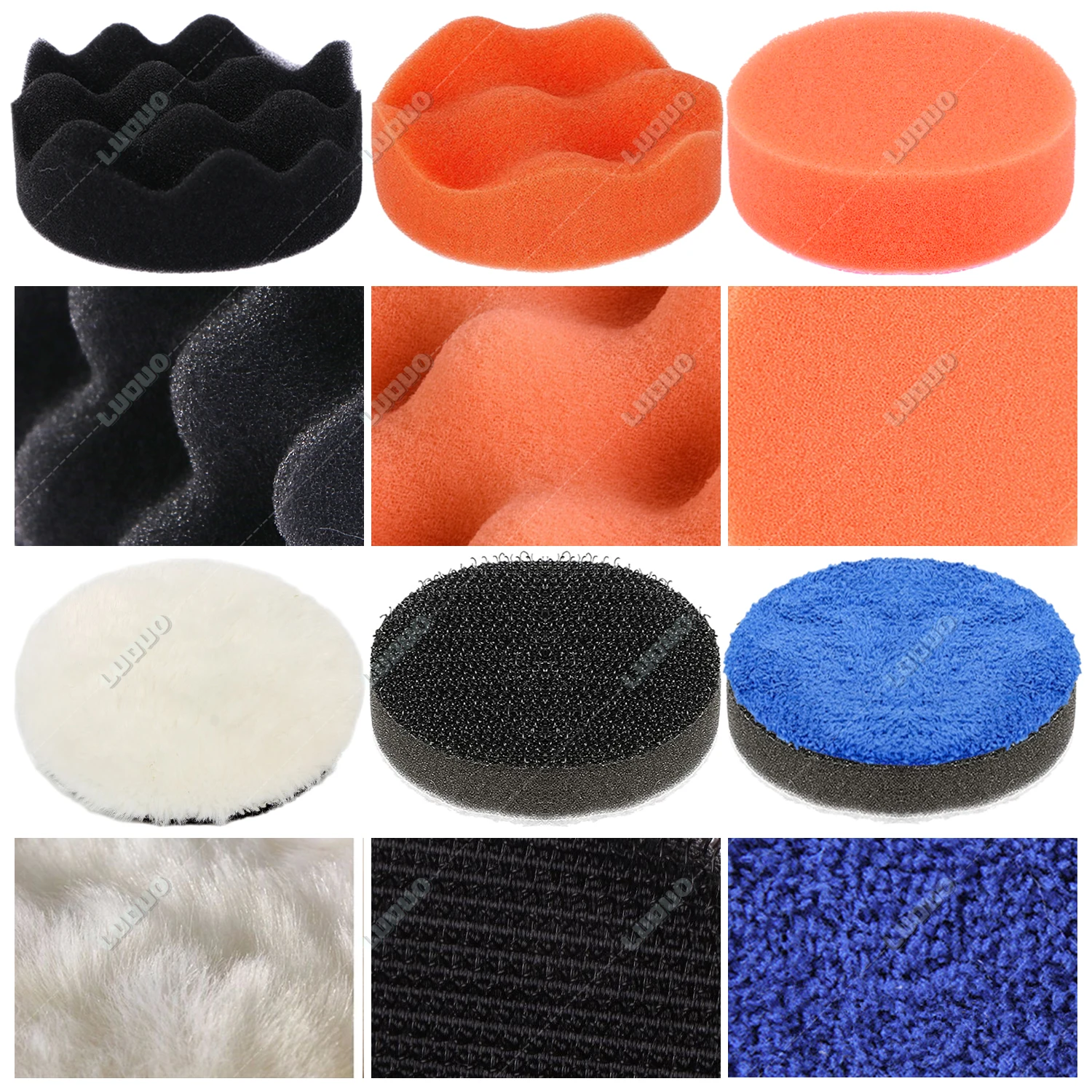 3, 4, 5, 6, 7 Zoll Körnung 100–5000 Schleifpapier Polieren Wachsen Schwamm Polieren Schnittstelle Pad Auto Scheinwerfer Restaurierung Kit Schleifscheibe – Detail 3