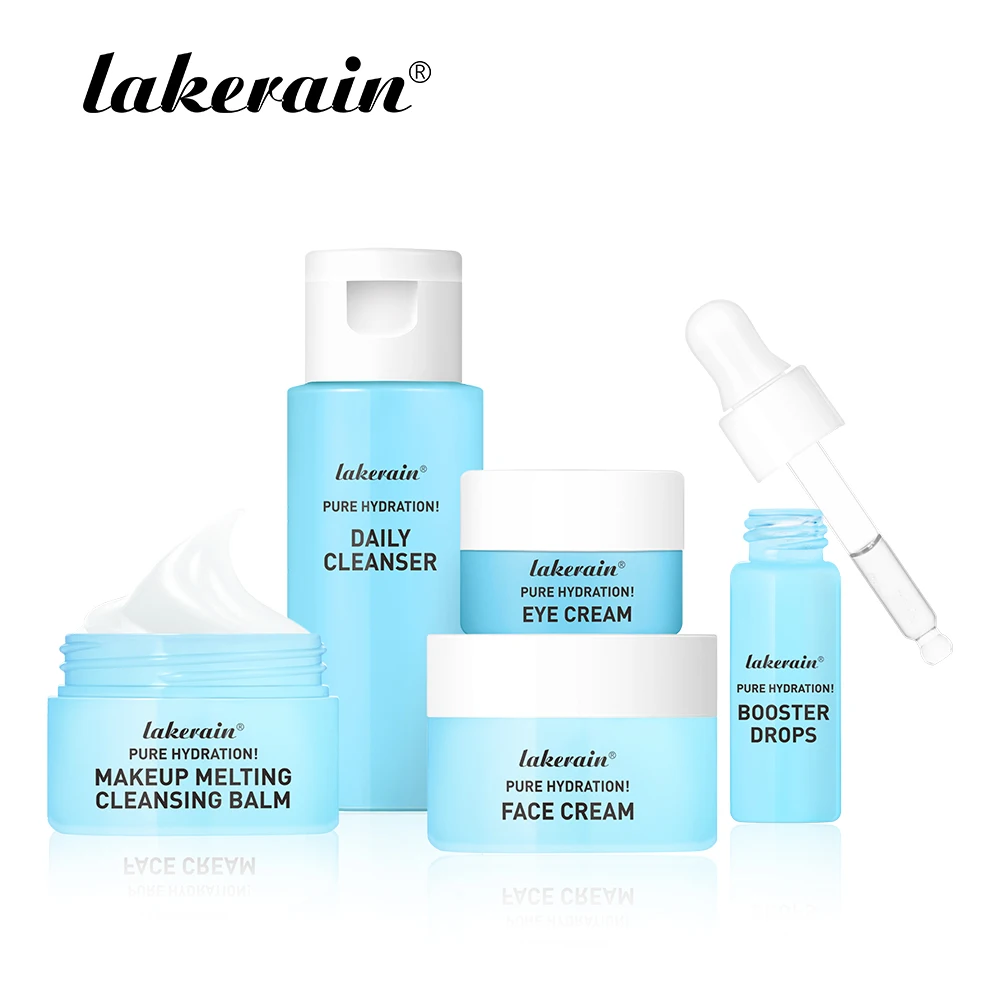 Mini Skincare Set Smooth Out Fine Lines Cream And Remove Dark Circles Under Eyes Eye Cream Cleansing Balm And Facial Cleanser