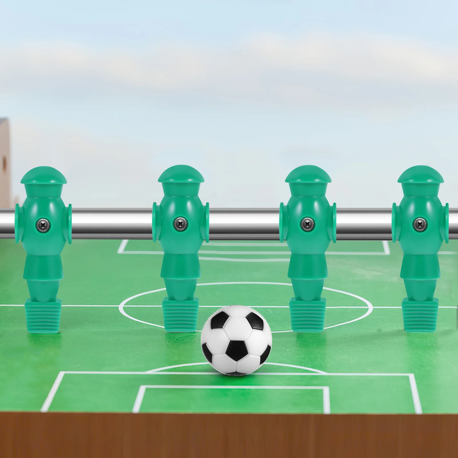 4개 테이블 풋볼 피규어 교체용 축구 선수 레진 풋볼 충격 저항 재사용 가능 책상 액세서리