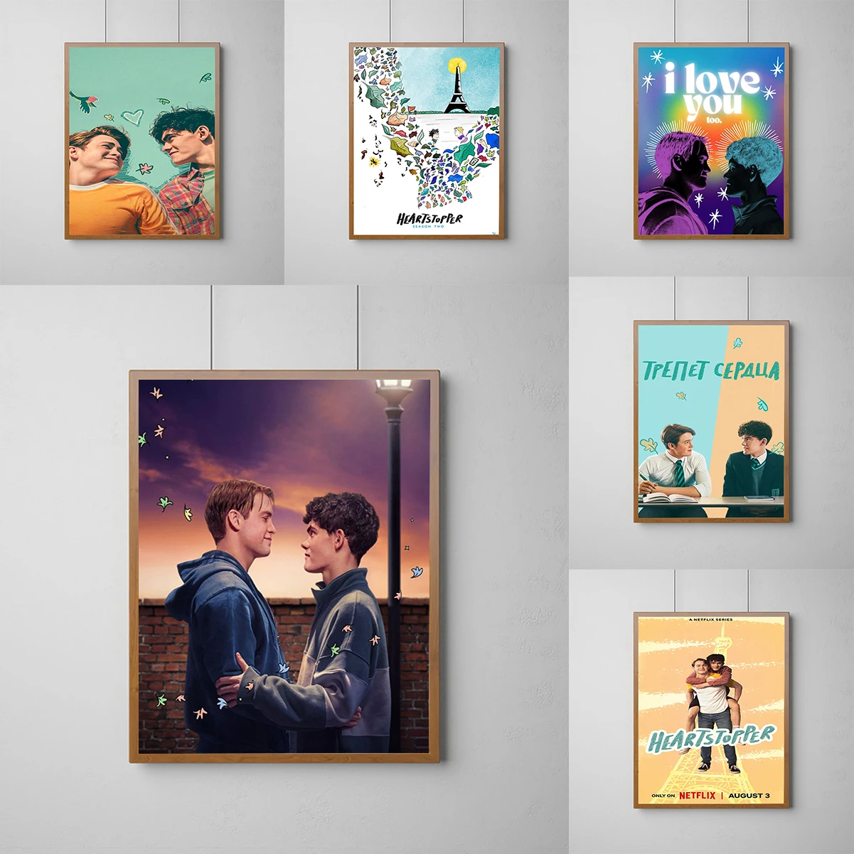 

New Heartstopper Whitepaper Poster Interior Paintings Posters for Room Home and Decoration Canvas Wall Art Mural Bedroom Decor