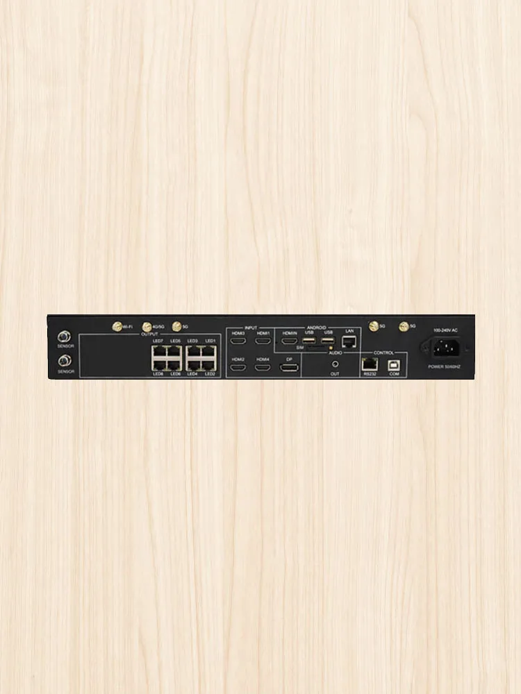 HD-A7 Full Color Synasynchrony e Assynchronous Video Led Display Control System Box Suporte Saída De Áudio