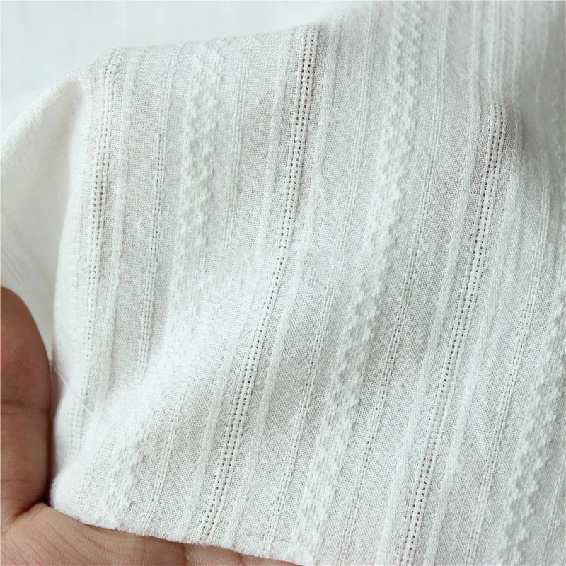 Washed Jacquard Fabric 100% Cotton Fabric Meters For Dresses Cushions Blanket Sewing Cloth Bed Sheet Textile 50*140cm