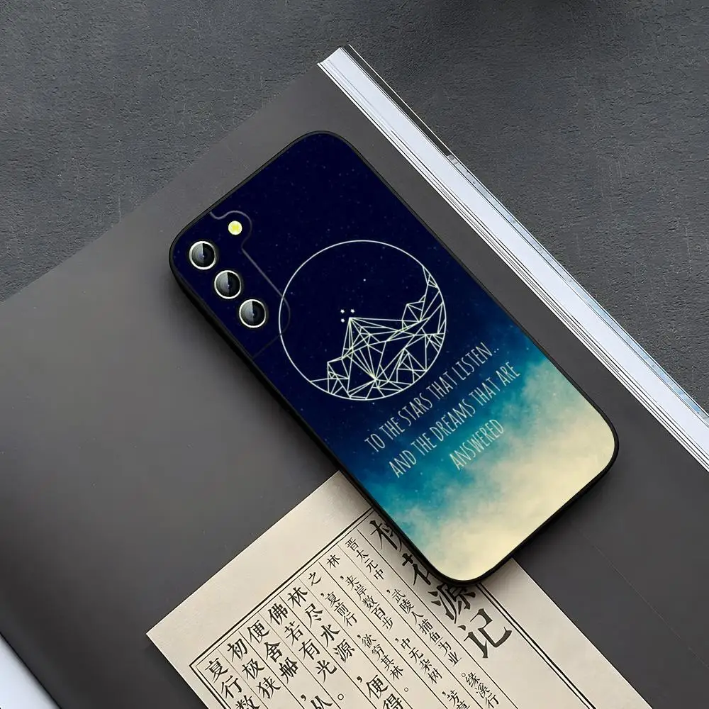 Acotar A Court of Mist and Fury Phone Case for Samsung Galaxy S24 S22 S23 S25 S21 Ultra Fe Plus M54 A16 A34 A54 A24 A52 A53