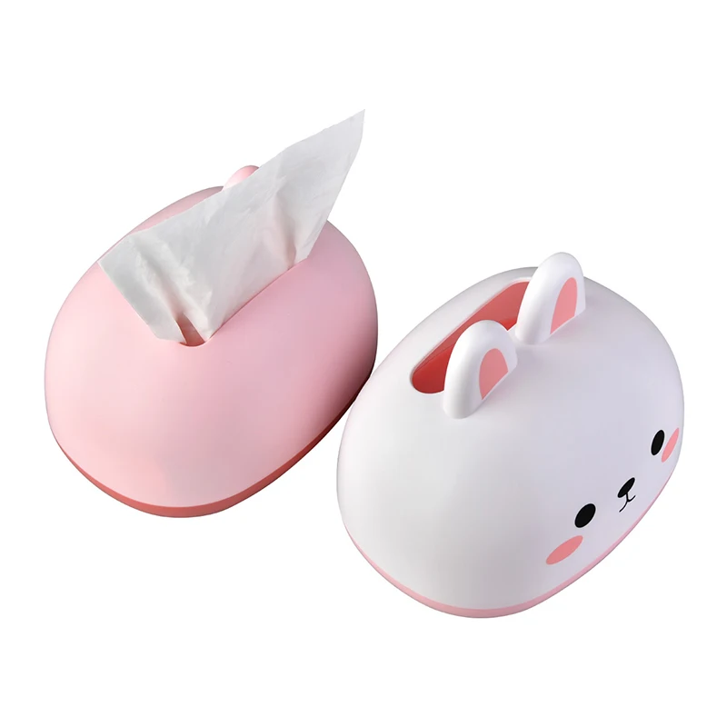 Cute Home Living Room Tissue Box Simple Creative Desktop Hygiene Roll Paper Storage Box Waterproof Paper Box Car Napkin Holder