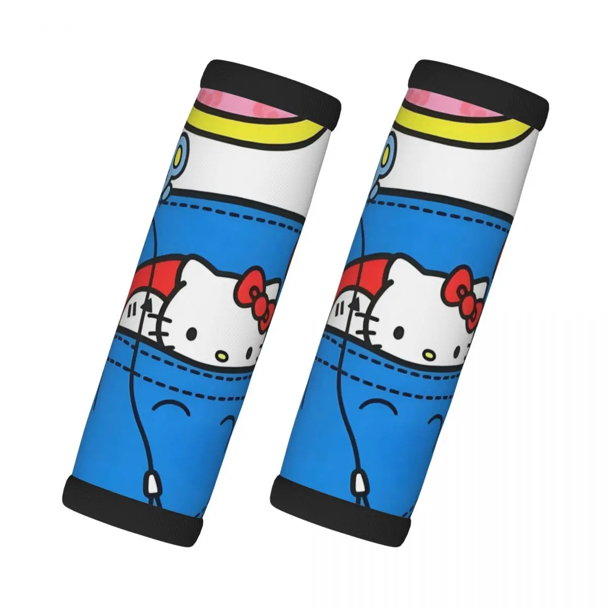 

Custom Hello Kitty Luggage Handle Wrap Suitcase Identifier 2 PCS Anime Cartoon Refrigerator Handle