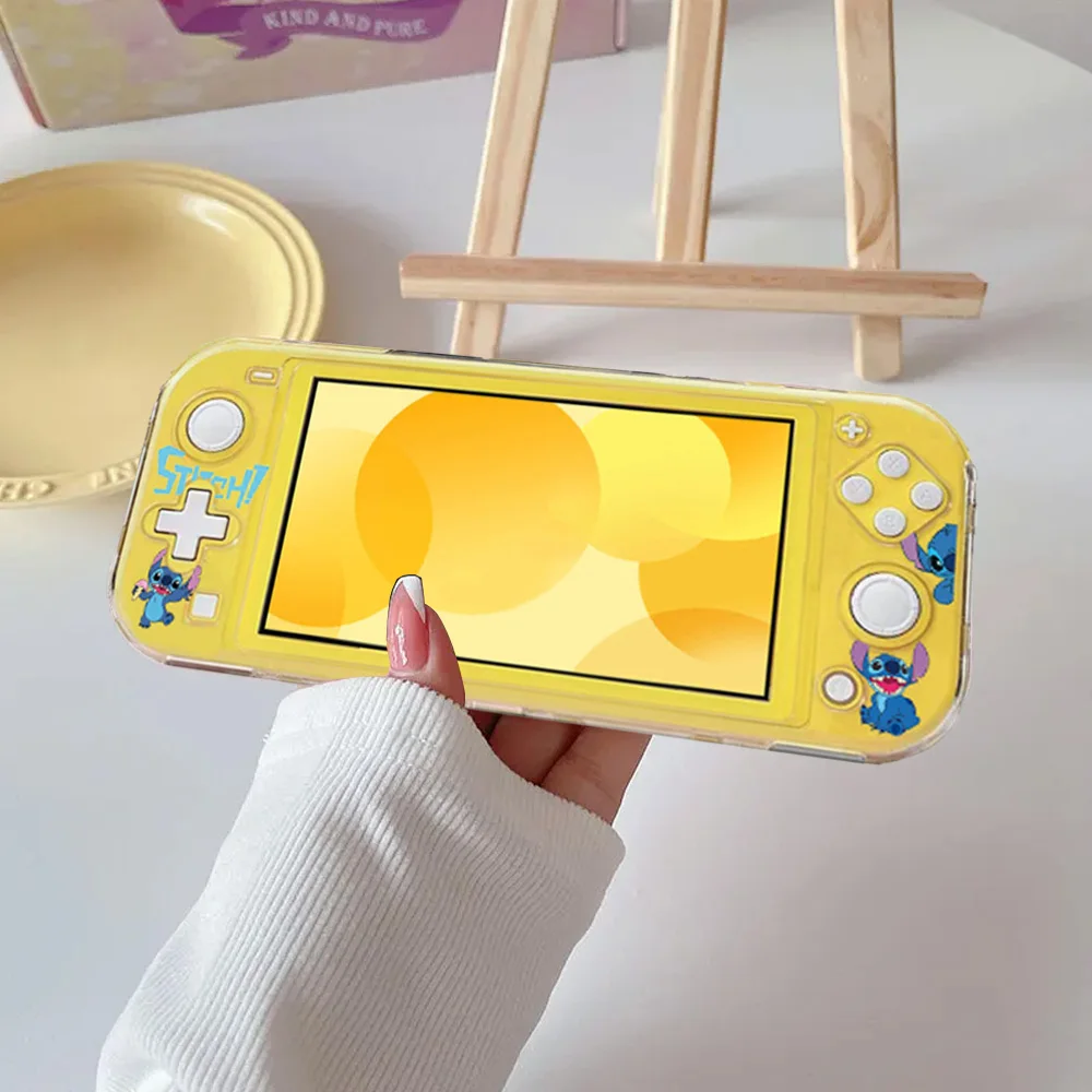 Bonito dos desenhos animados ponto adequado para nintendo switch lite game console escudo lite macio tpu silicone proteção abrangente