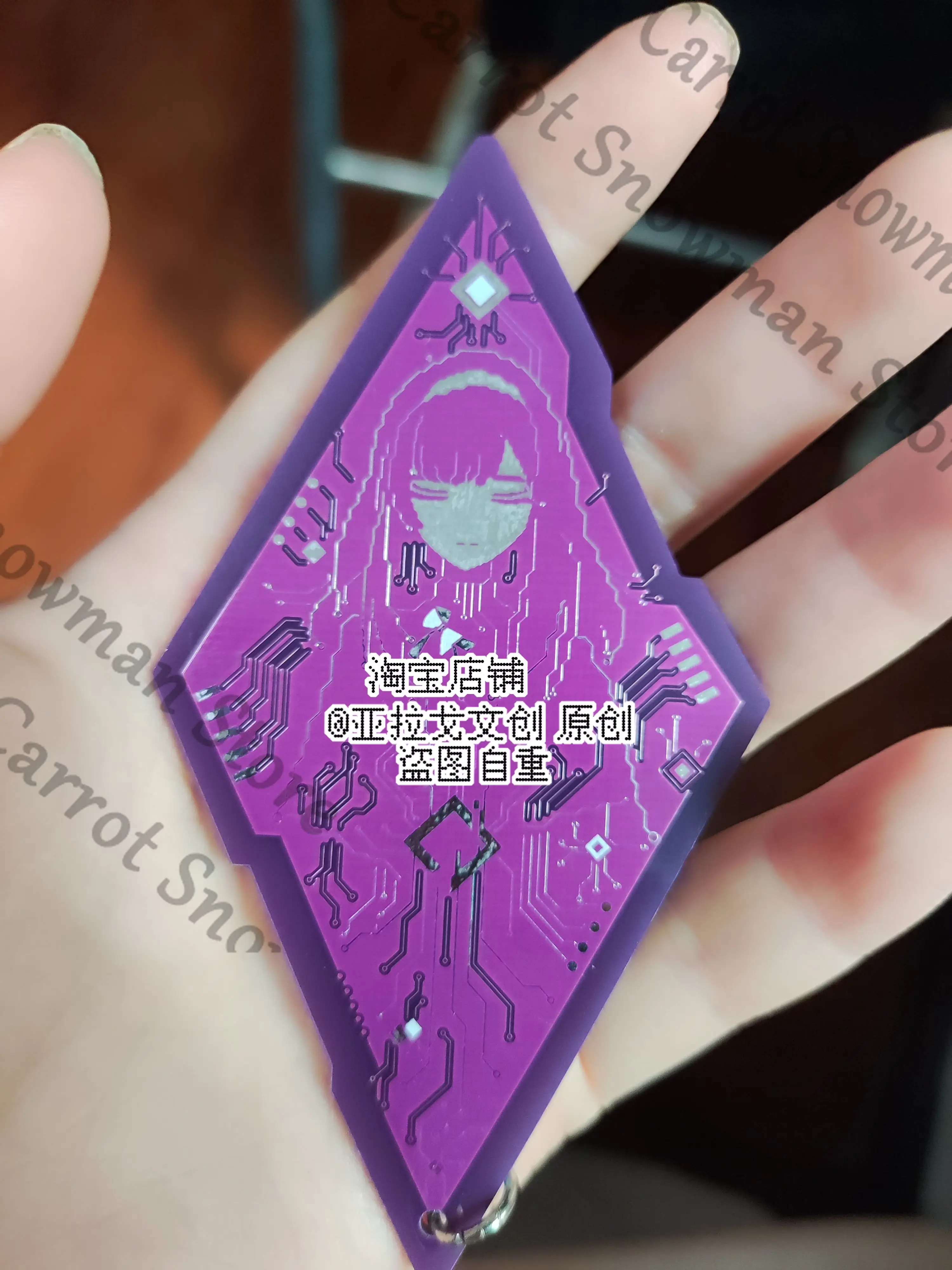 Arknights Priestess Anime Acrylic Bag Pendant Keychain Rhombus Keyring Cospaly Cartoon Gift Decorate