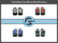 FANSGUY 1Set 10.80mm 1/64 Alloy Car Wheels Removable Tyre WSSC Series For Hot Wheel/Matchbox/Domeka