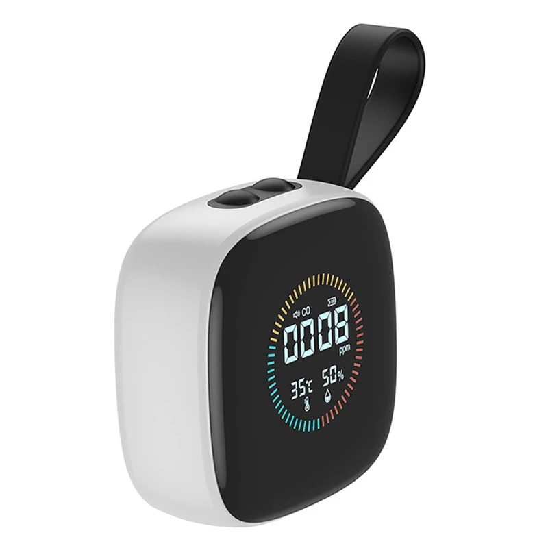 El mejor detector de calidad de CO con alarma de sonido, pantalla LCD, probador de Sensor de temperatura y humedad DM1210B