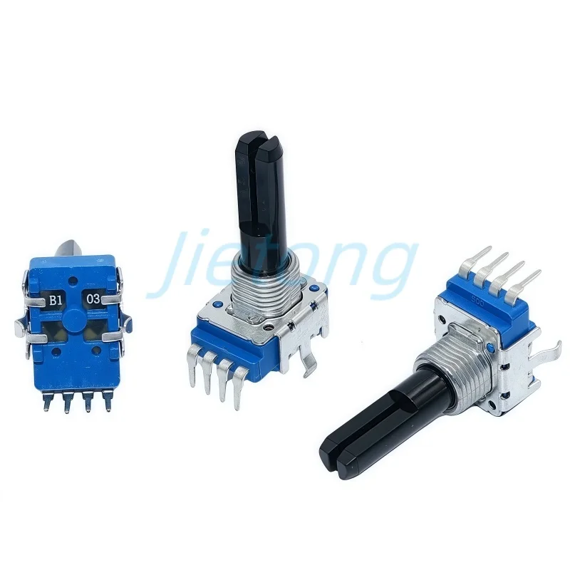 100pcs Flx6 Ddj400 Pioneer DJ With Click Center Midpoint Mixer Potentiometer RK11 4Pins B103 B10K Half Shaft Length 23MM