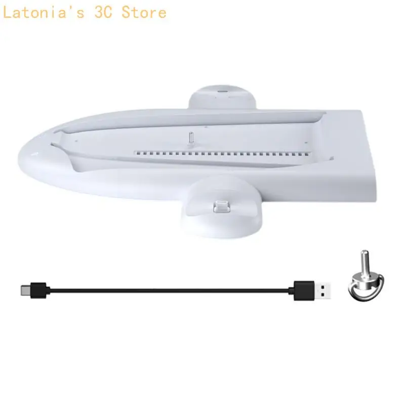 

X3UB Consoles Cooling Stand Cooling Station With Double Controller LED Light 3 Speed Fan for P5 Consoles