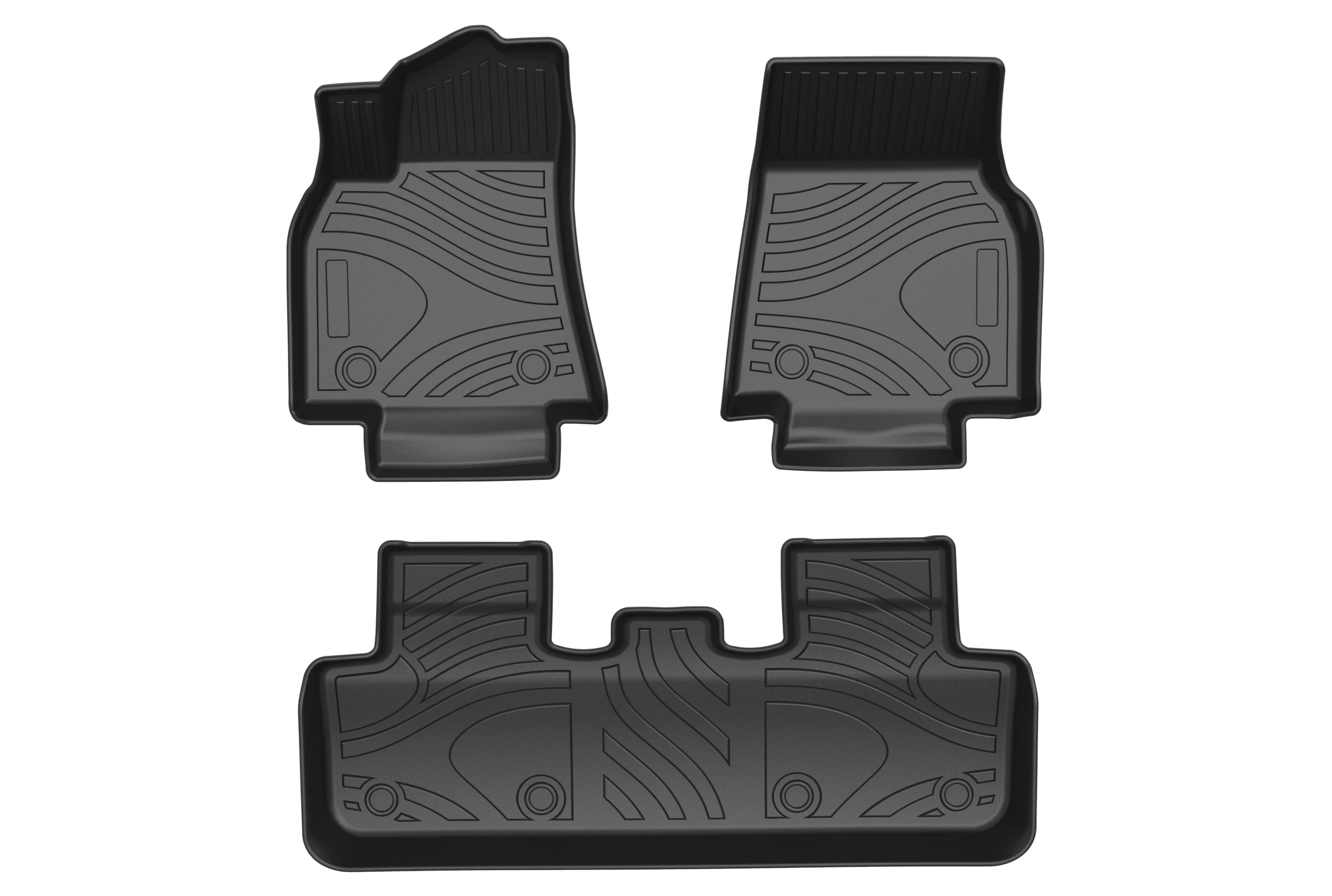 For Tesla MODELY 2021-2024 TPE Car Floor Mats Waterproof Protective Car Pad Liner Rubber Car mats