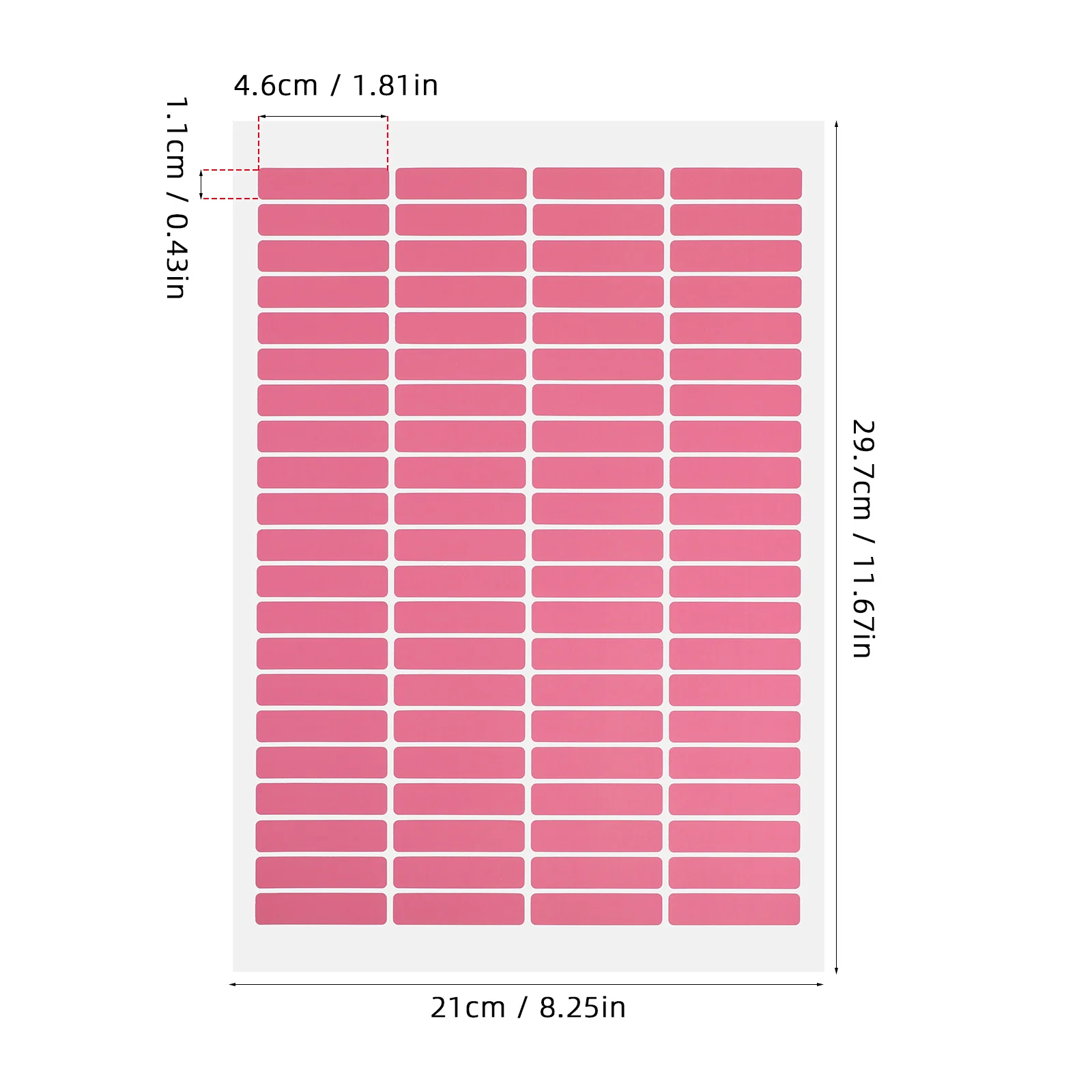 30 ورقة ملصقات ملونة، ملصقات مستطيلة ذات التصاق قوي لحاوية مجلد الملفات، علامة اسم منظمة المخزون