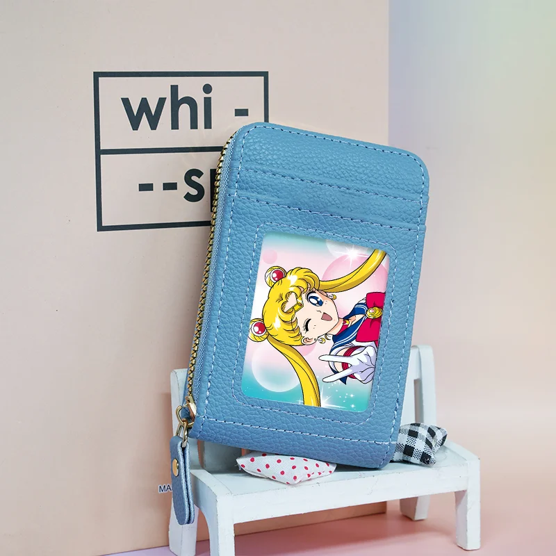 

Sailors Moons Wallet Girl Kawaii Anime Pattern Purse Ladies Fashion Multi Functional Card Bag Women Large Capacity Wallet Gifts